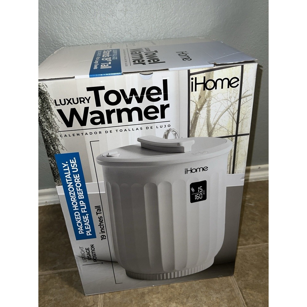 Luxury Spa iHome 20L Towel Warmer Bucket Heater Aromatherapy Large Bathroom 19"